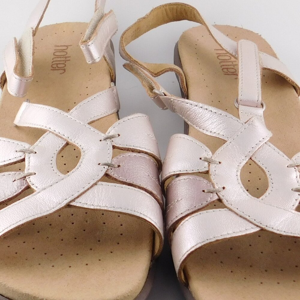 Hotter  Rio Comfort Concept Sandals Metallic  Flat Sandals  US 10 - Picture 8 of 8